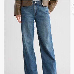 Rag & Bone Lori Mid-Rise Wide Leg Jeans (Size 30) NWT